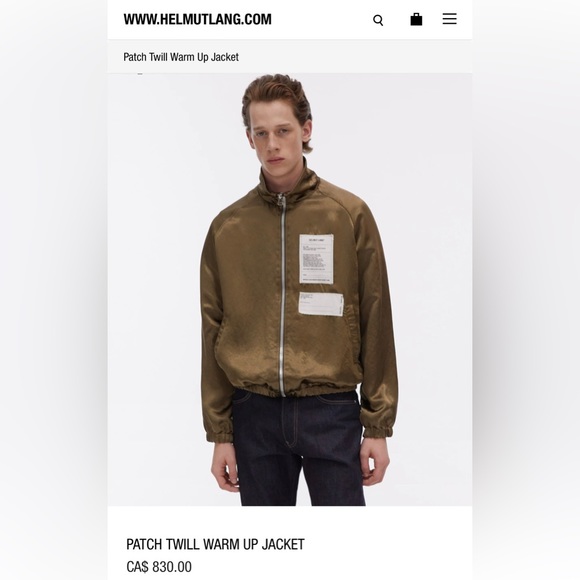 Helmut Lang Patch Twill Warm Up Jacket [SOLD] - Picture 2 of 4